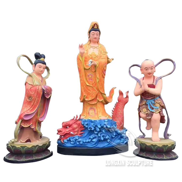 Antique Indoor Bronze Sculpture Gold Plated Buddha Sculpture for Sale