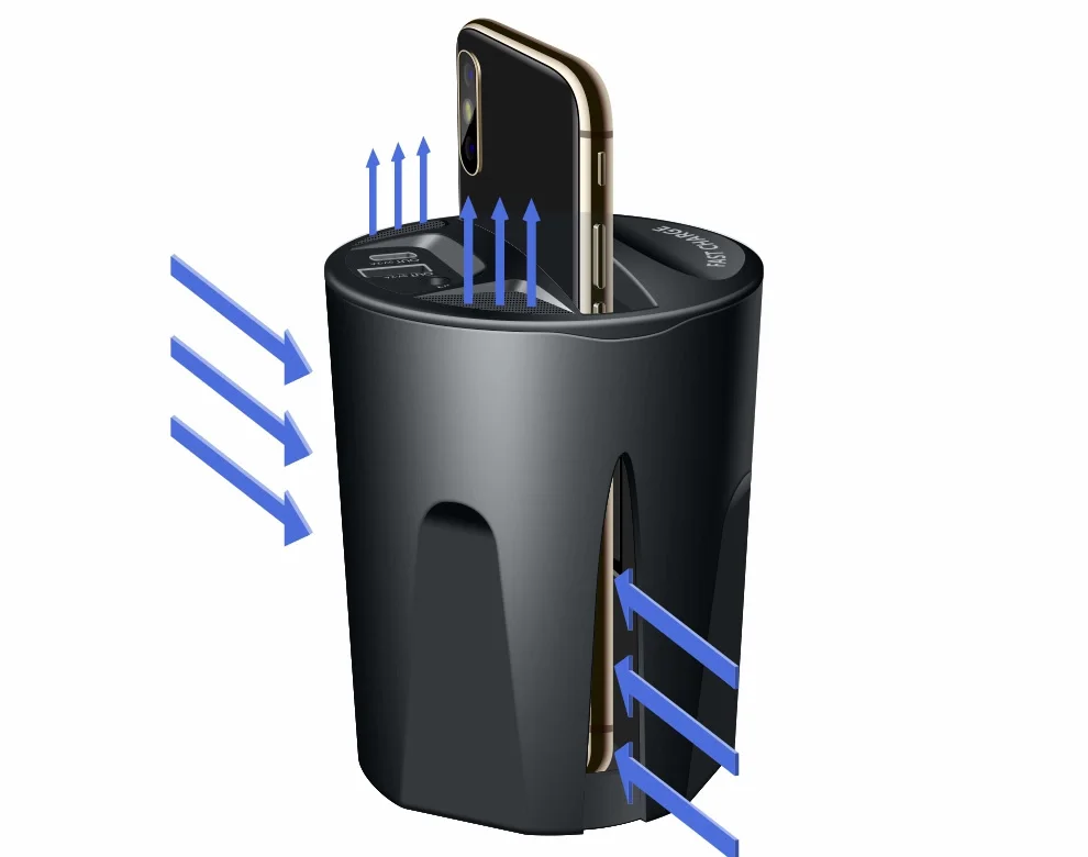 free smaples items X9 Vehicle Car Wireless Charger Cup Replacement for Smartphones Wireless Charging Bracket Cup Holder Stand