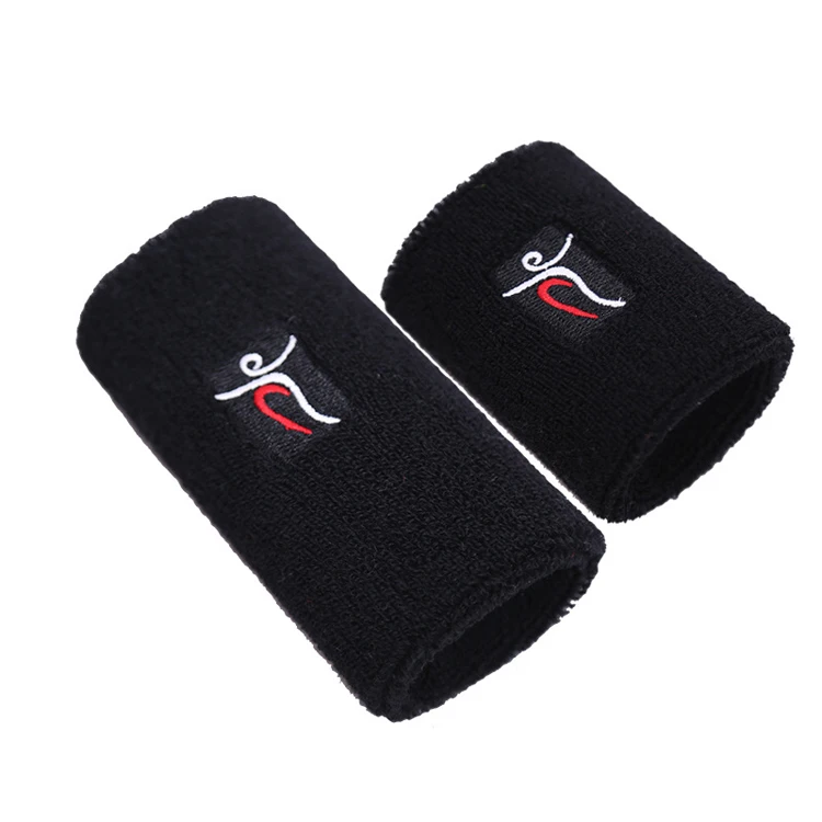 Manufacturer Embroidery Logo Custom Wristband Cotton Sweat Band Sport Terry Towel Wrist Sweatband