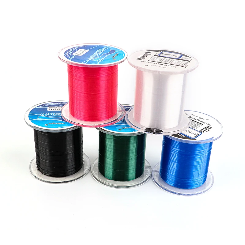 
High Quality Wholesale 500m All Size Super Strong Nylon Monofilament Braided Fishing Line 