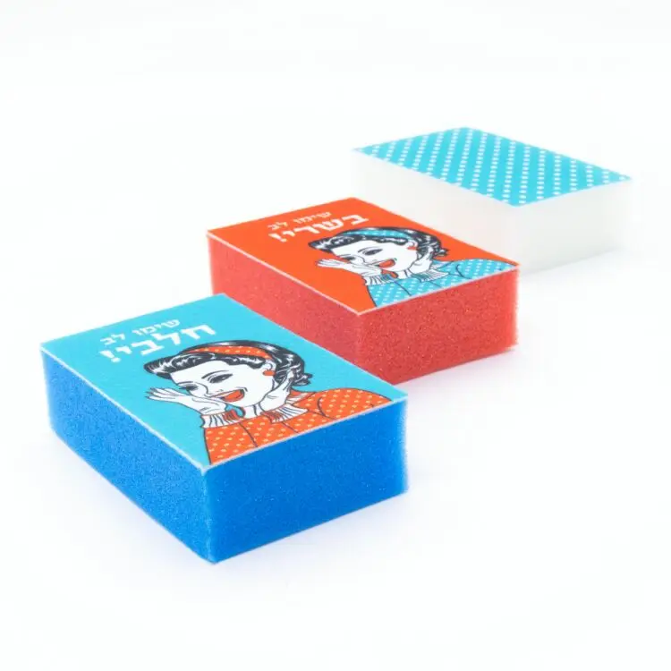 Customized New Dish Cleaning Sponge Brush Kitchen Sponge