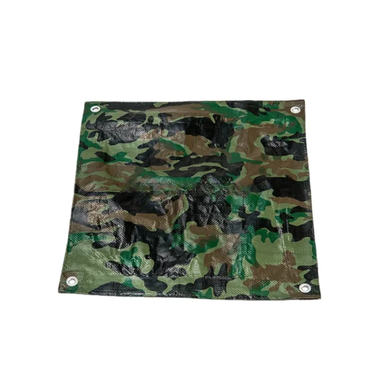 Bule/Orange Tarpaulin Waterproof Pe Tarpaulin In Roll Sheet With Label And Eyelet 110gsm 145 gsm