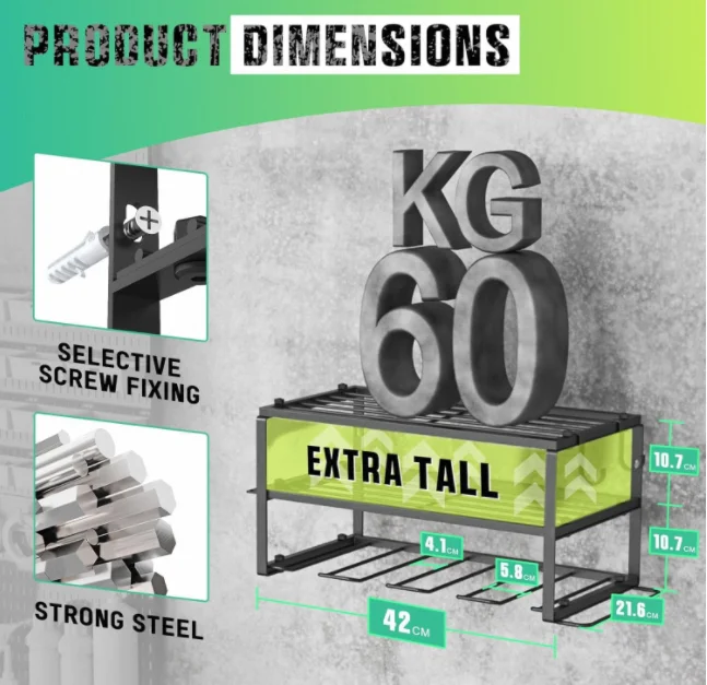 Metal Black Wall Mount Garage Racks Shelves With Charging Station Power Tool Organizer Storage Power Tool Organizer Holders