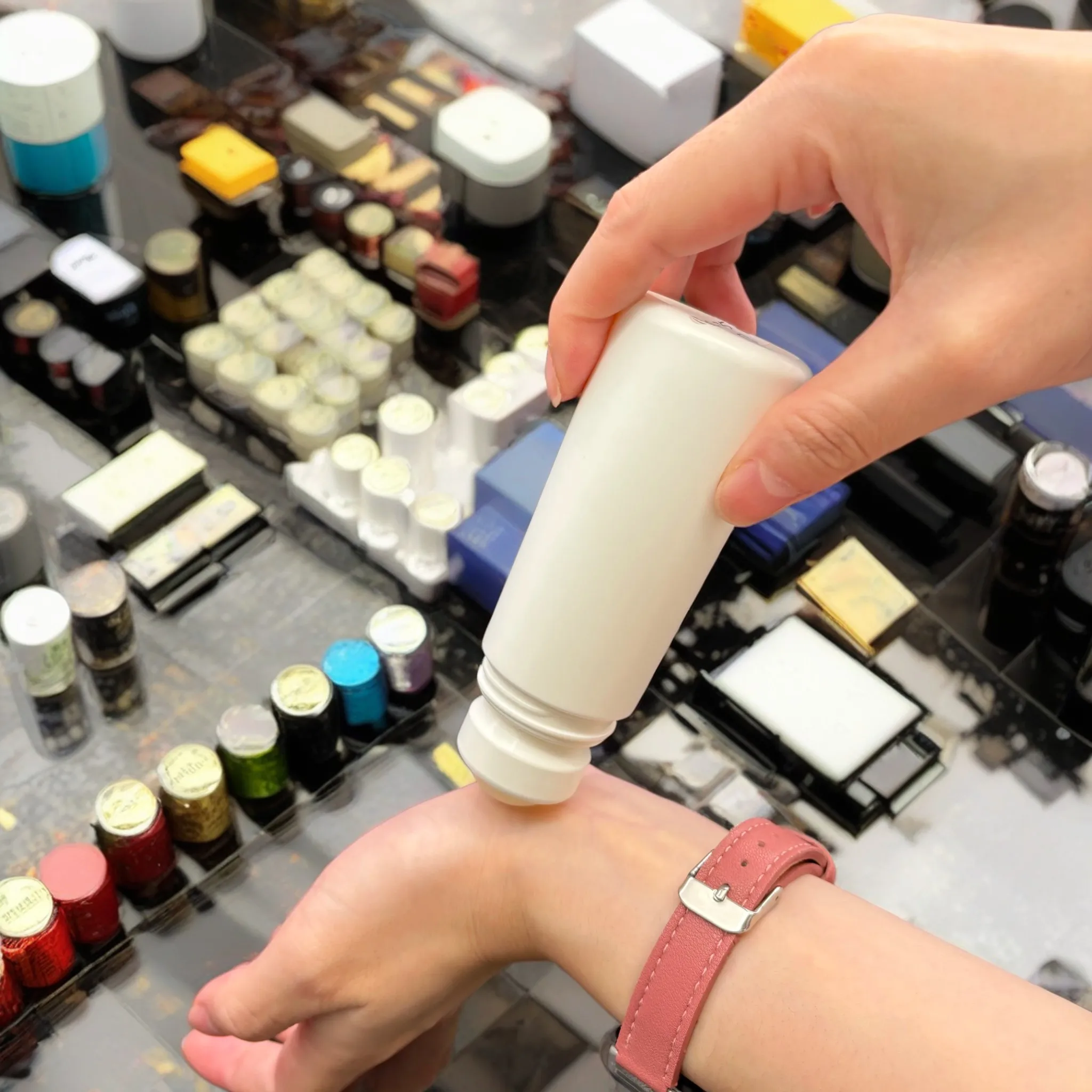 Wholesale Plastic 20 30 50 60 80ml Empty Stick Deodorant Roll on Bottle 50ml Roller Container with Plastic Roller Ball