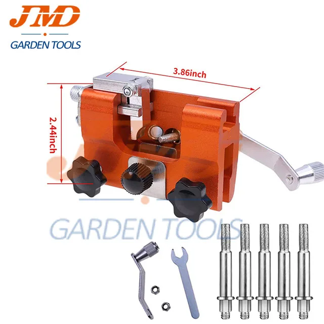 Convenient Hand Chain Saw Sharpener Kit Portable Hand Chain Sharpener Aluminum Alloy Portable Hand Cranked Chain Sharpener Tool