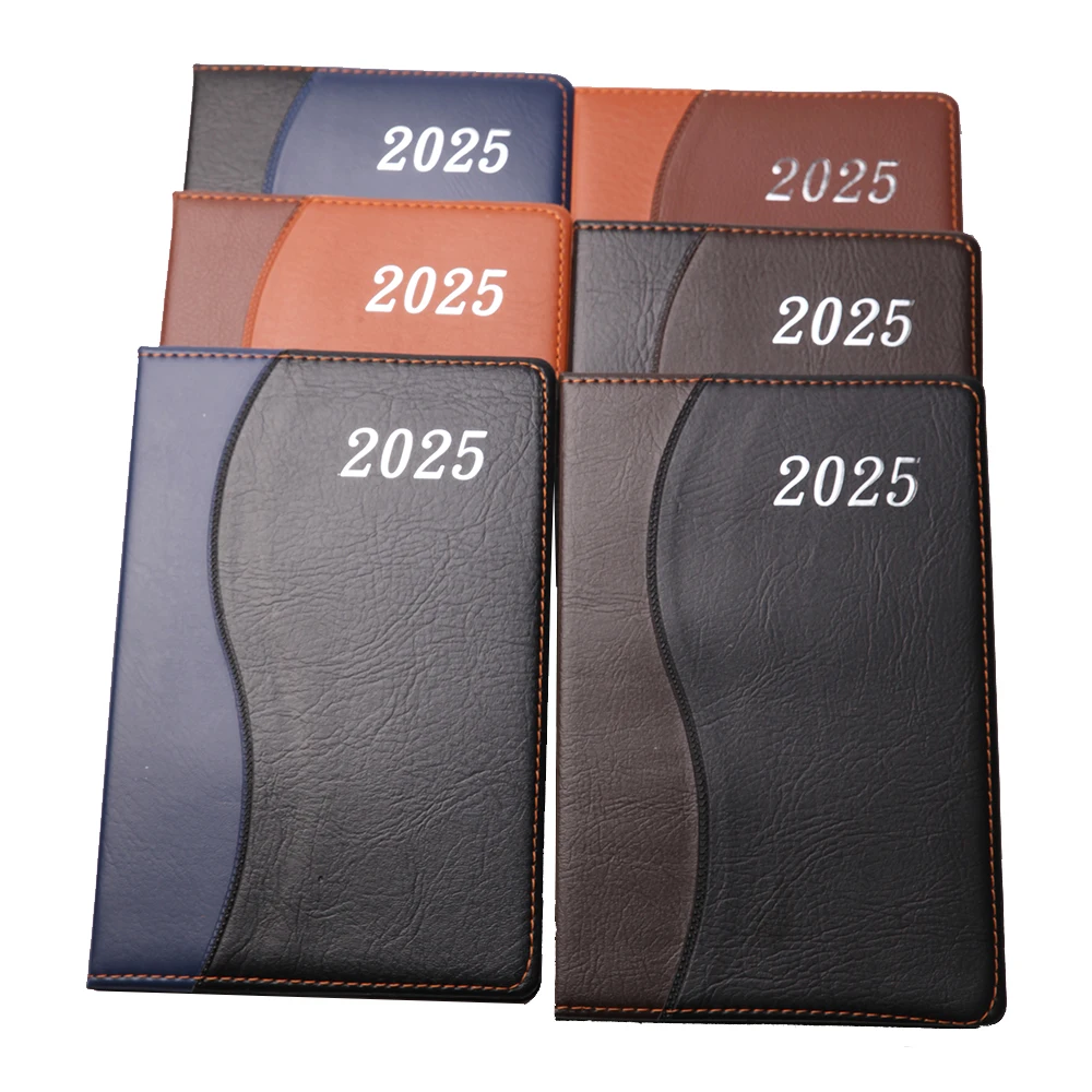 Notebook a5 planners custom agendas notebook 200 pages gift idea notebook pu leather weekly planner
