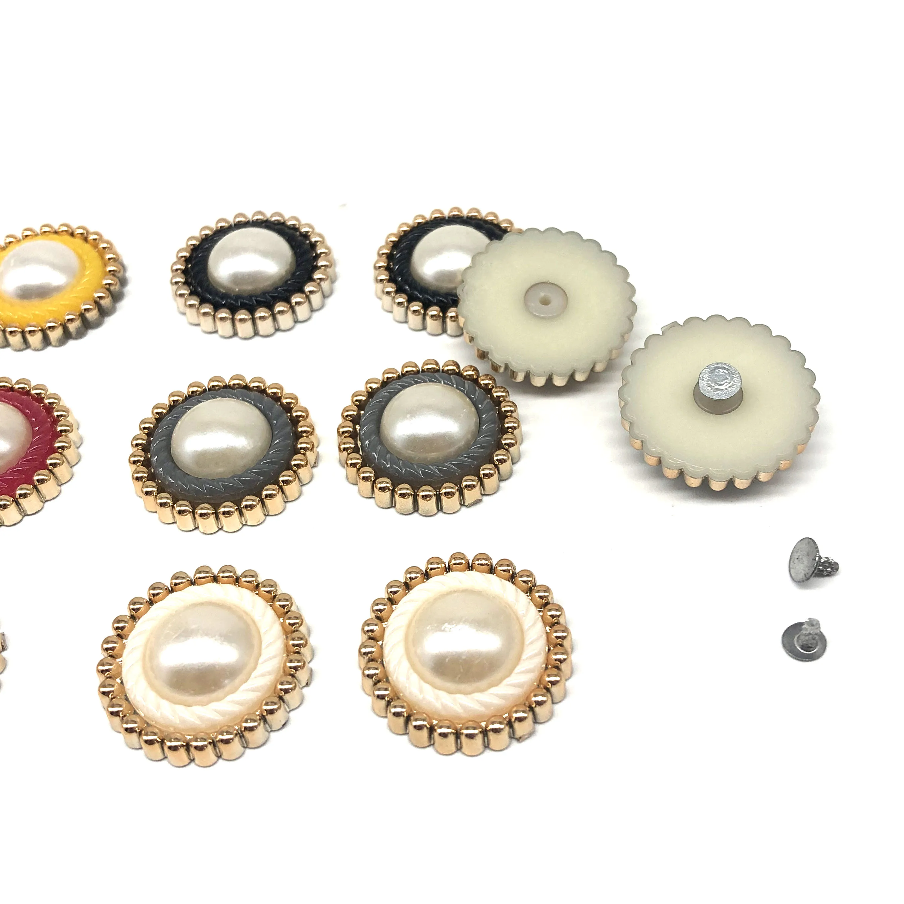 20mm half round pearl plastic rivet accessories decoration