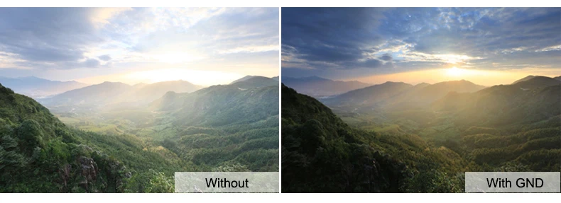 OEM 77 мм мягкий градиентный ND0.9 фильтр GND8 тонкий фильтр для объектива