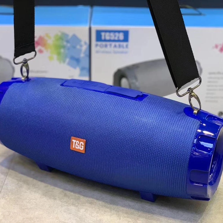 portable waterproof speaker mic outdoor radio subwoofer fabric speaker support TF Card FM Radio AUX TG526