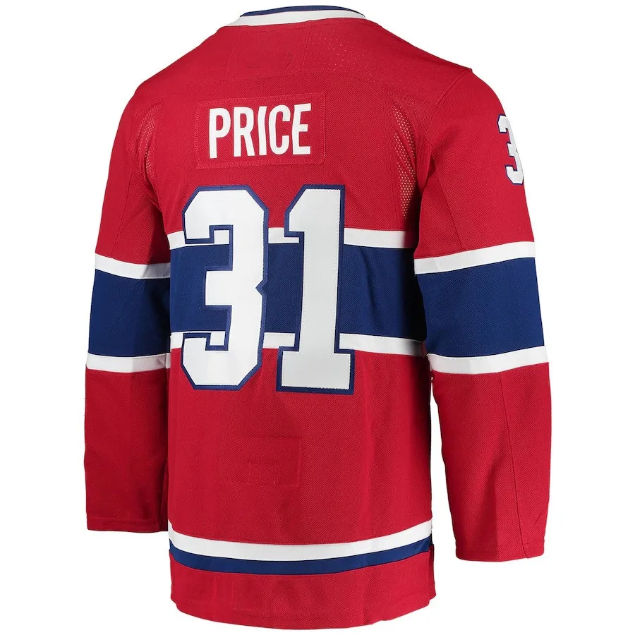 2023 Canadiens Carey Price Jersey #31 Jonathan Drouin # 92 Stitched Blank Uniform Wear Men Tops Ice Hockey Jerseys
