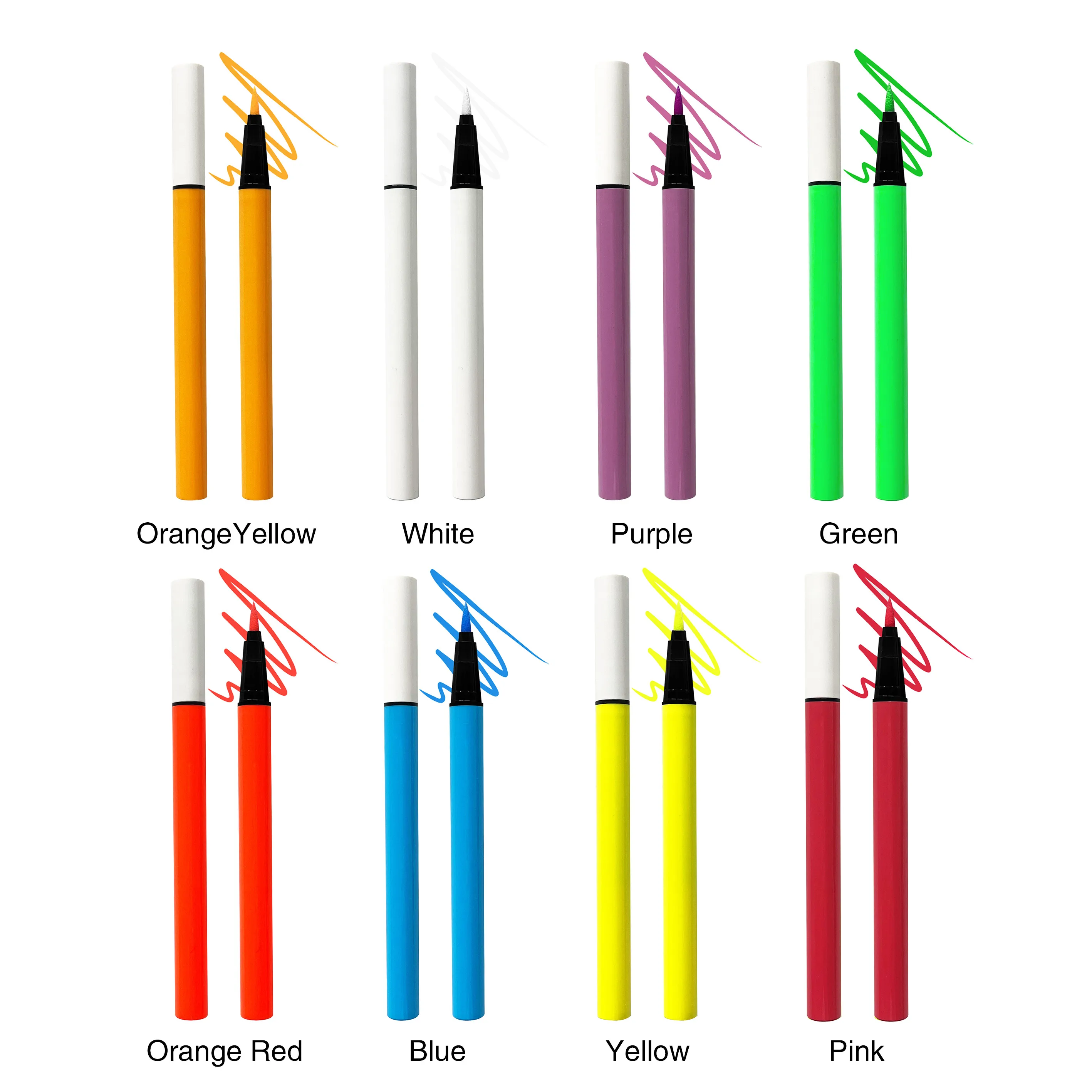 Factory Wholesale Long-Lasting Luminous Liquid Eyeliner Waterproof Mineral Eye Pencil Pen for Lasting Makeup Comes Box Packaging
