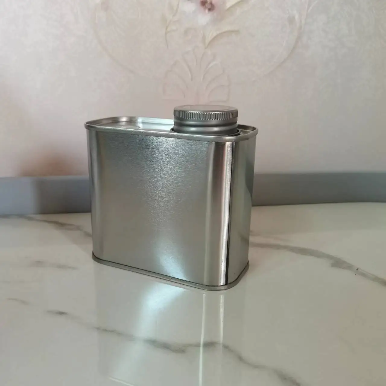 Coffee Bean Powder Tin Can Packaging Wholesale 150g Square Tinplate Metal Air Valve Sealed Can