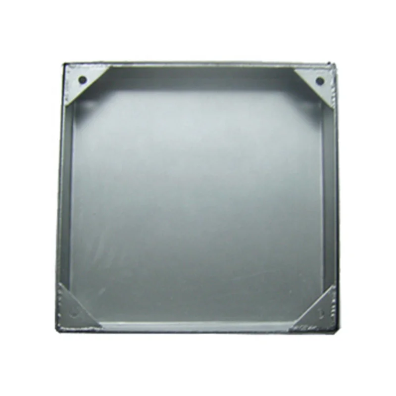 Grass manhole cover recessed stainless steel manhole cover