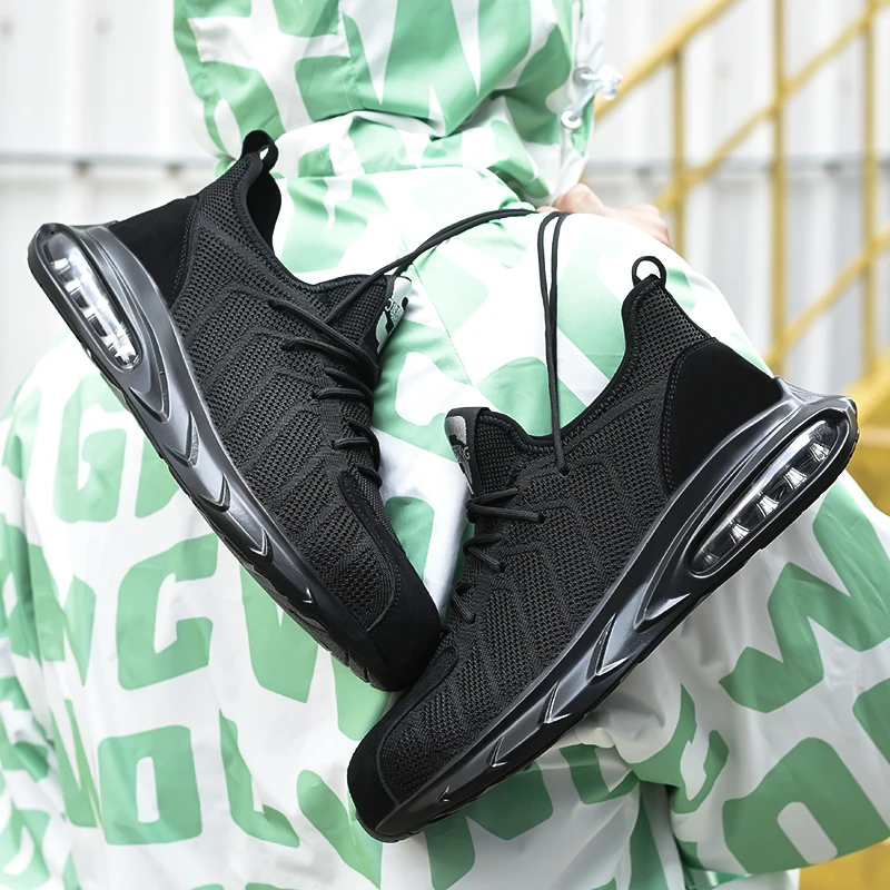 DianSen new 2024 steel toe sneakers Anti-smashing safety work shoes 711