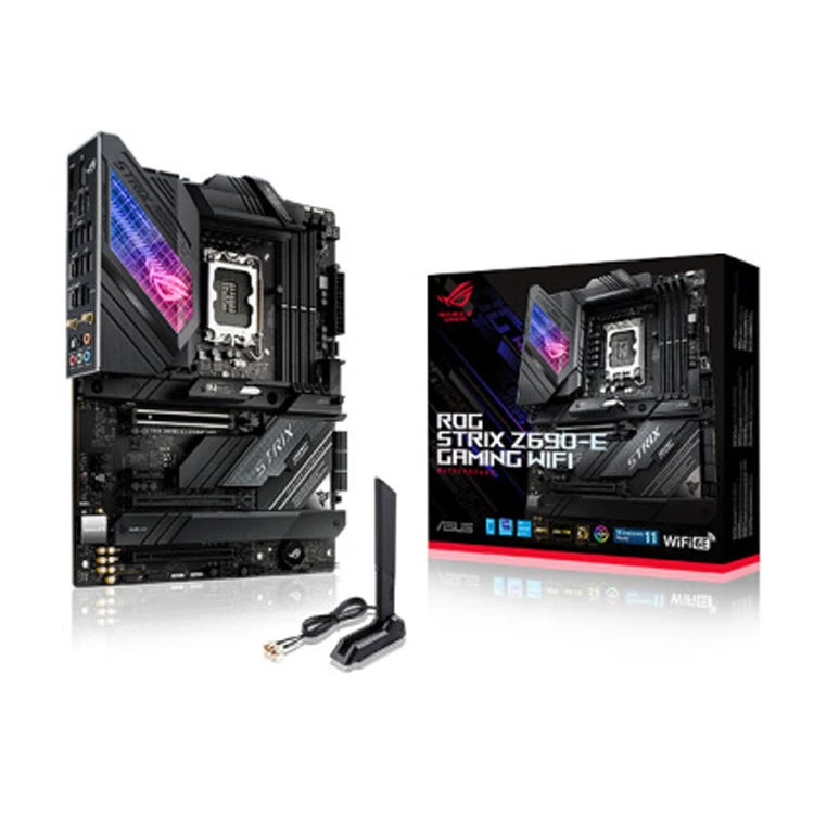 ASUS ROG STRIX Z690-E игровой Wi-Fi материнская плата поддерживает процессоры Intel гнездо LGA1700 для 12th поколения Intel Core/ Pentium Gold/ Celeron CPU