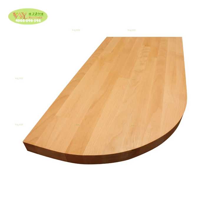 Factory Supply Solid Beech Wood FJ Vanity Counter Top Custom Finger Joint Beech Wood Countertops