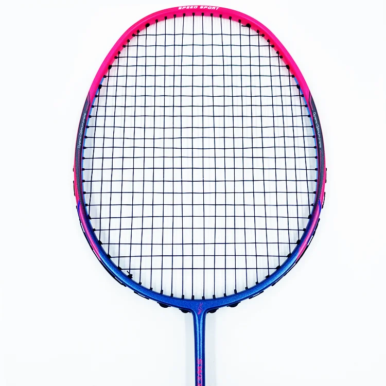 Super Light Weight Full Carbon Badminton Racket From China Factory Model D7