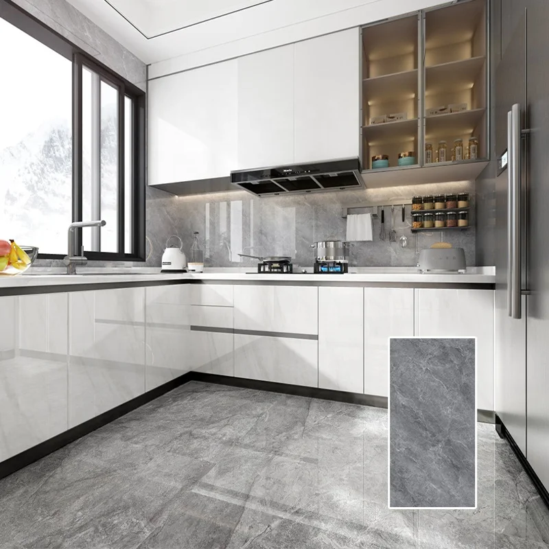 Foshan Oceano Grey Marble Face Floor Glazed Tiles Wall Polished Porcelain Tiled 1500x750 Carreaux Marble For Wash Basin