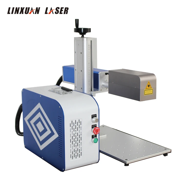 2.5D 30W 50W 60W 80W 100W Fiber Laser Marking Machine EZCAD3 Laser Engraving Machine Jewelry Knives Firearm Guns Golf Watch Dial