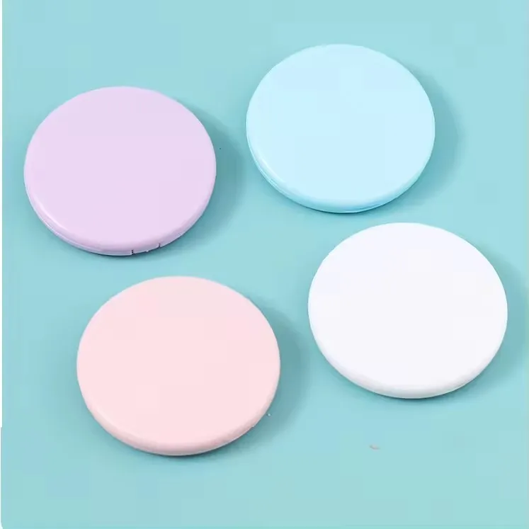 LIFENG Custom Logo Mini Hand Held Makeup mirror Double-Sided ABS Handheld Cosmetic Compact Pocket Mirror for Travel