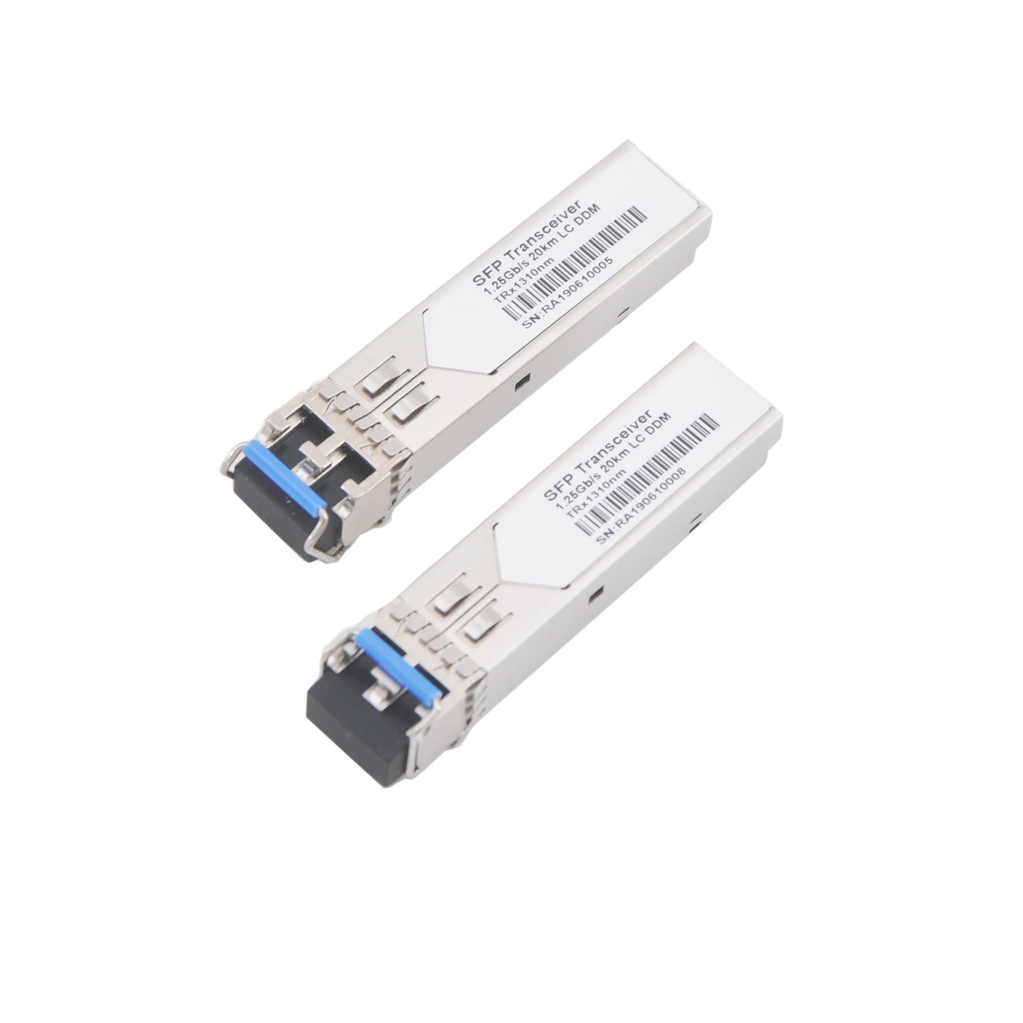 1.25G SFP Fibre Optic Modules 1310nm 1490nm Single Mode Single Fiber LC SC 20KM DDM SM Gigabit SFP Switch