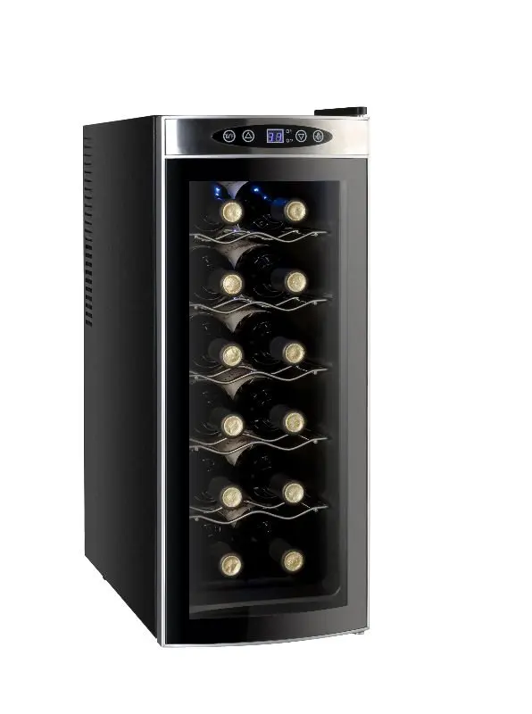 Semiconductor Electric Refrigerator Wine Cooler Electronic Single Wine Bottle Cooler 12 bottles Wine Cooler