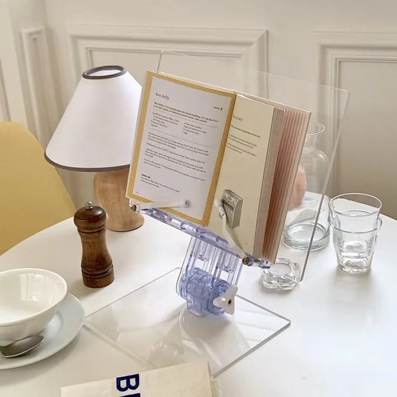 Adjustable Acrylic Reading Stand for Book Ipad Tablet & PC Home Decor Reading Stand & Holder