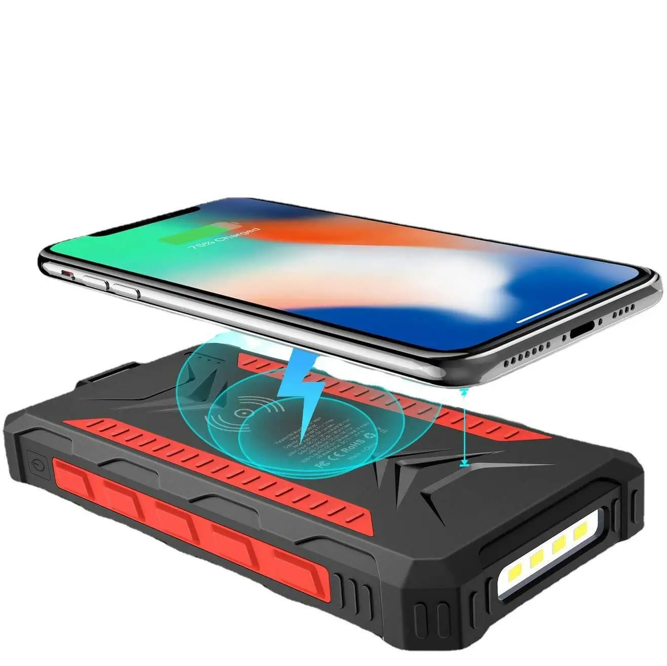 2024 Wireless 40000mah 22.5w Magnetic Solar PowerBanks PD Magnetic Wireless Charging Mobile Power Bank with Led Display