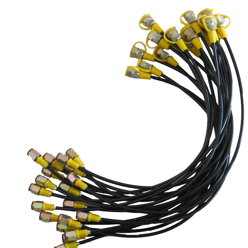 M16*2-1/4 BSP Testing Coupling Point hose DN2 nylon hose 63Mpa high pressure hose