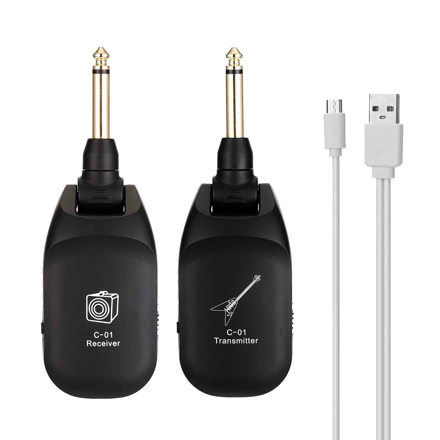 
Wholesale OEM C-01 Wireless Guitar System Electric Guitars Transmitter and Receiver Set 