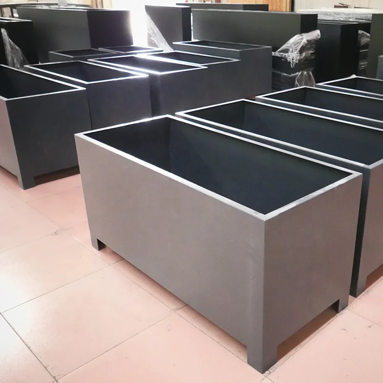 Custom Outdoor Large Metal Plant Garden Flower Pots Garden Plant Protection Corten Steel Planters Large Flower Pots