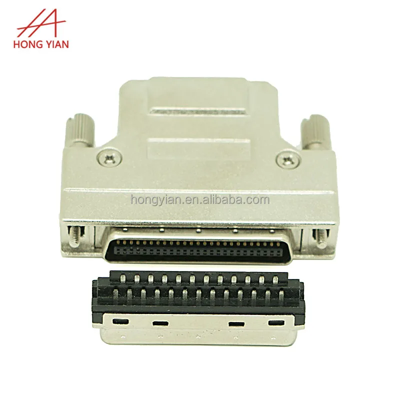 HPDB 50 припоя PIN обжимной провод типа крюка шрапнель Тип Прямой 180 градусов розетка с разъемом «папа» SCSI разъем