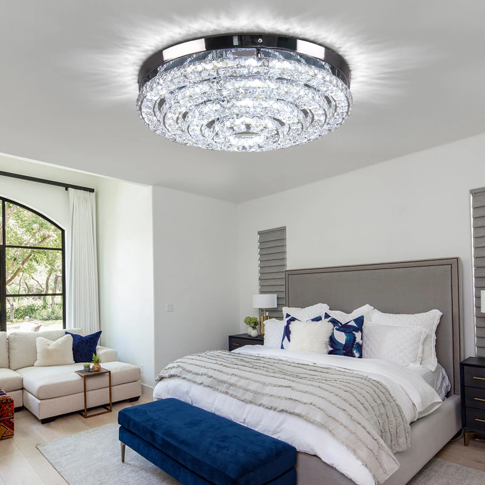 Modern ceiling light LED crystal luxury home living room bedroom decoration ceiling lights LED