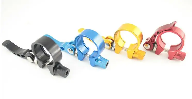 MASHEKA 25.4 28.6 31.8 34.9 40.5 mm mountain bike seat pipe clamp bicycle quick release clamp aluminum alloy pipe clamp