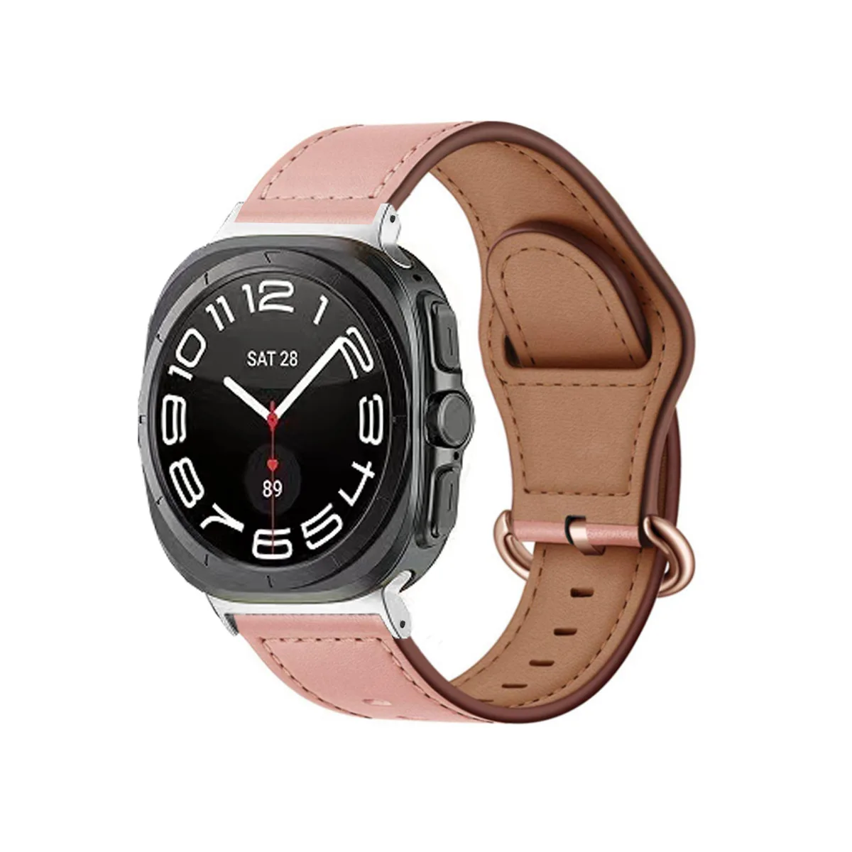 New Classic Genuine Leather Watch Strap For Samsung Galaxy Watch 7 Ultra 47mm Watch Band