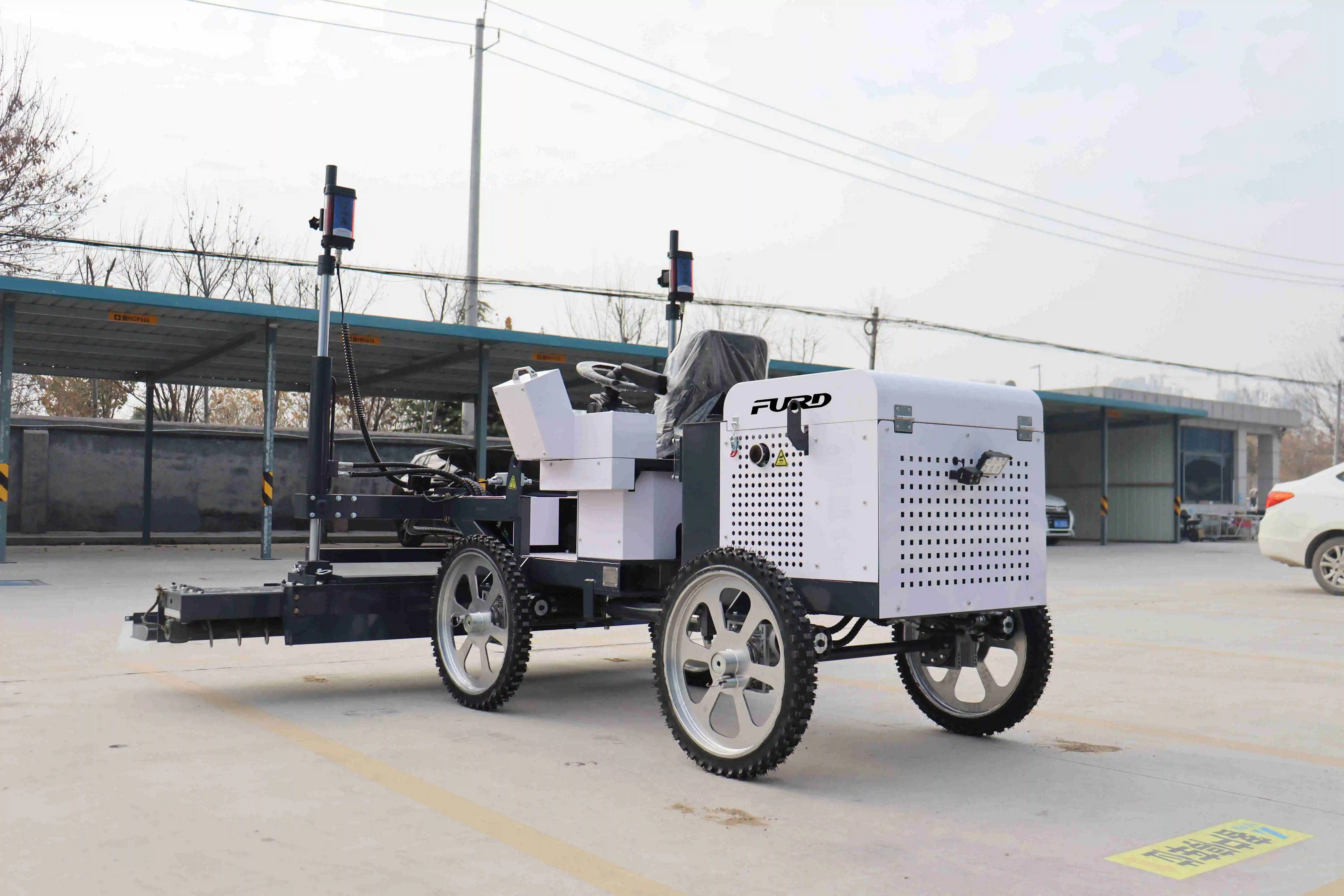 Ride On Gasoline Engine Concrete Screed Self-Leveling Laser Screed For Concrete FJZP-220