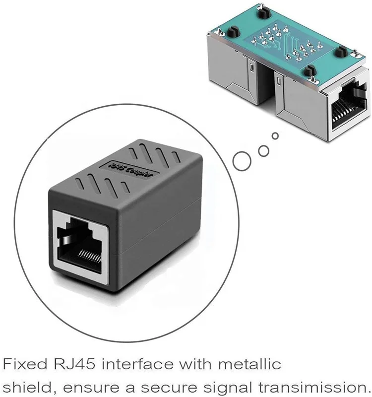 RJ45 муфта Ethernet встроенный разъем пробки для Cat5 Cat5e Cat6e