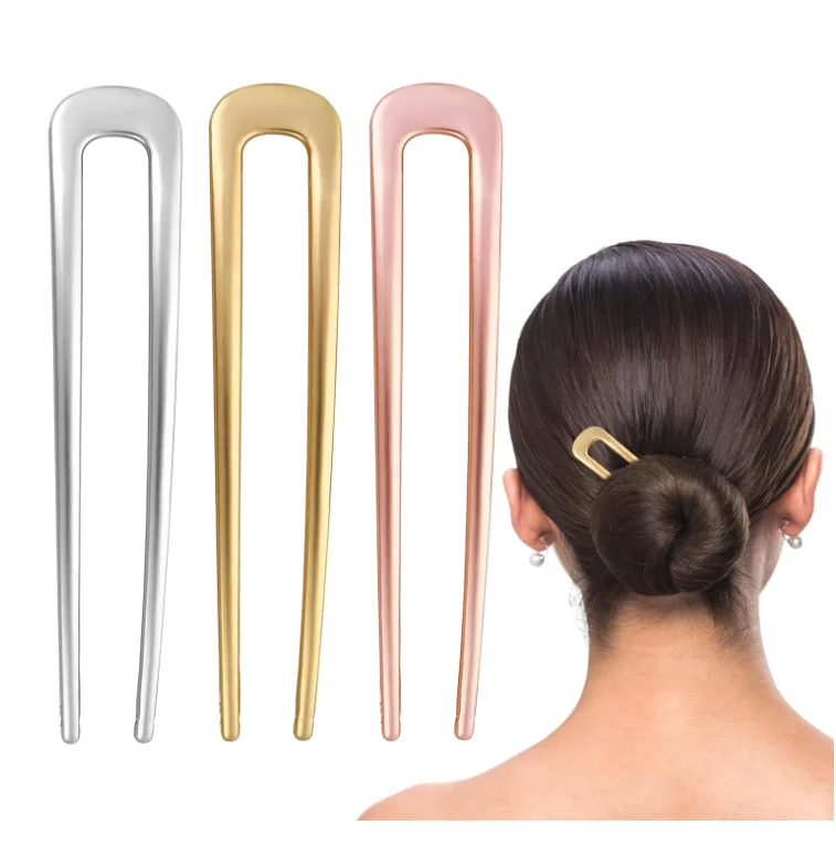 Wholesale 10cm U Shaped Metal Hair Pins Women Hair Sticks For Buns Chignons Wedding Updo Hairstyles And Top Knots