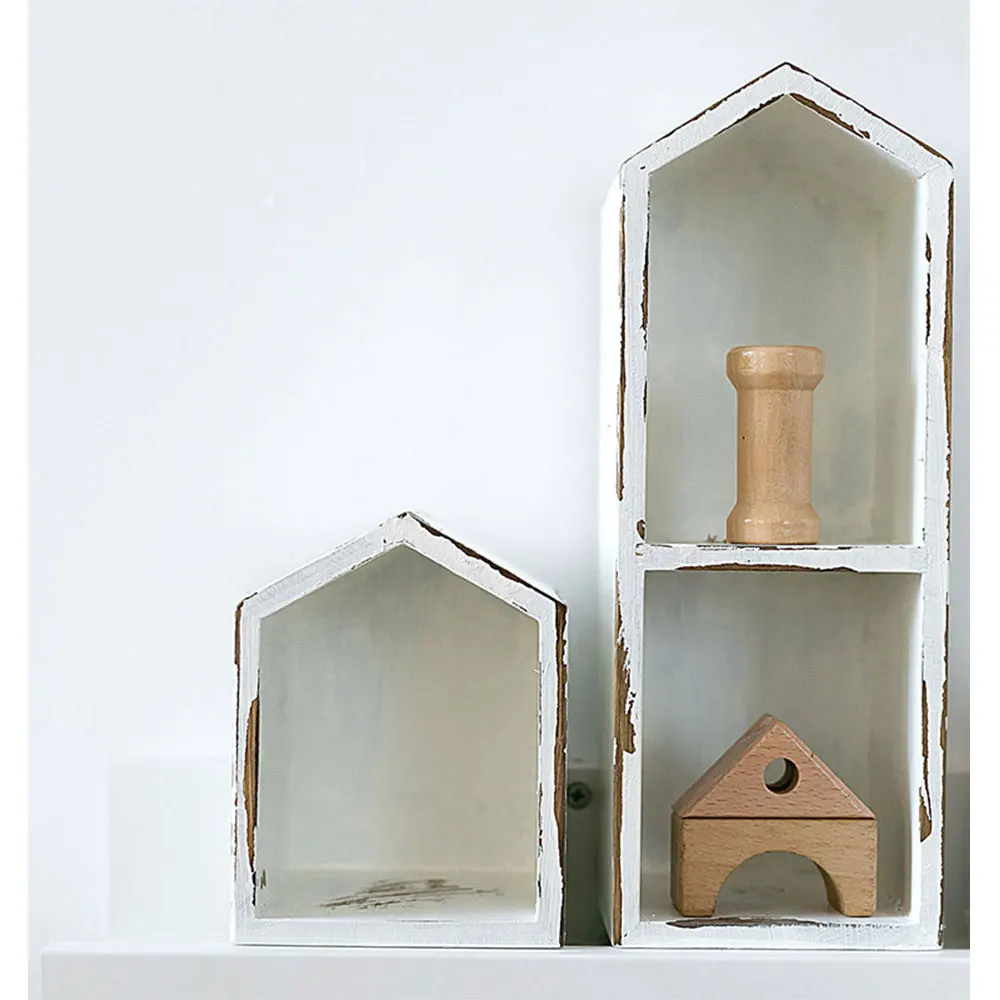 vintage design white wooden storage shelf for bedroom bathroom desktop bookshelf storage shelf rack