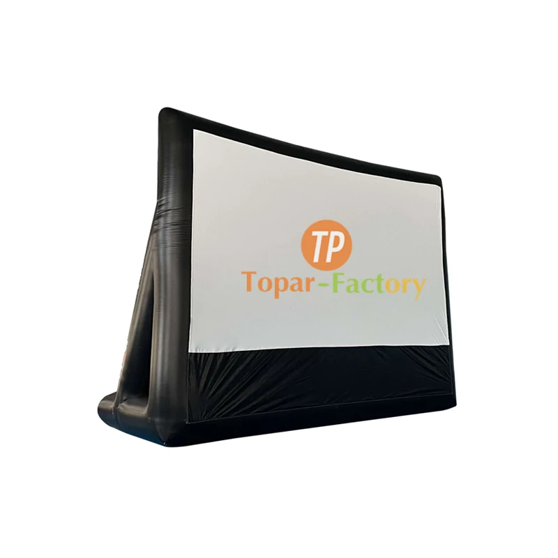 Giant Inflatable New Green Cinema Projector Oxford Fabric Cube Outdoor Movie Cinema Inflatable Screen For Sale