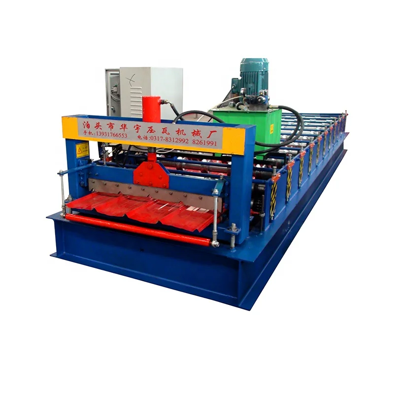 Philippine Design Steel Tile Roof Forming Machine metal tile roll forming machine