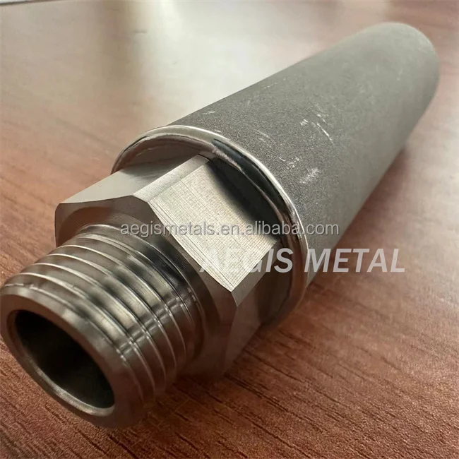 Ozone Diffuser Sintered Air Sparger 0.5Micron 0.2 Micron Stainless Steel Powder Sintered Filter