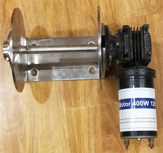 electric DC Vertical windlass boat anchor windlass capstan winch 12/24v motor 600W max. load 190kg rope size 12mm
