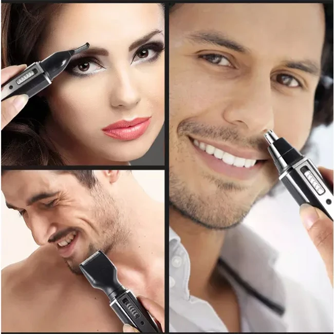 Kemei 6630 nose hair trimmer rechargeable shaving, hairdressing and eyebrow trimming 4-in-1 nose hair trimmer