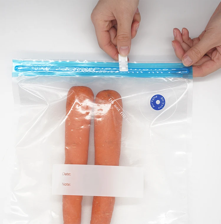 BPA Free air valve mini plastic bag home Reusable food vacuum bag