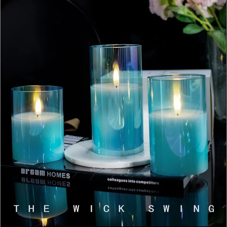 Creative decoration supplies high-end LED electronic candle light birthday surprise candle