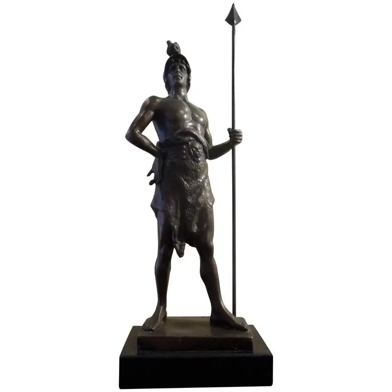 hot sale famous design Antique Bronze Warrior Statue Bronze Ares Statue Roman Soldier Statue