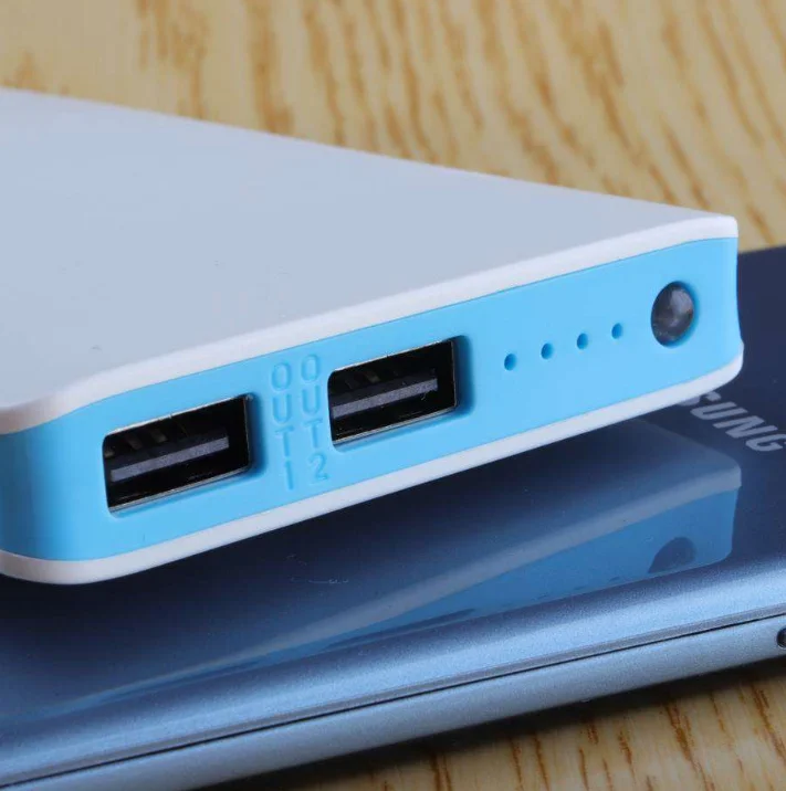 
Pocket portable power bank 10000 mAh with lead light 