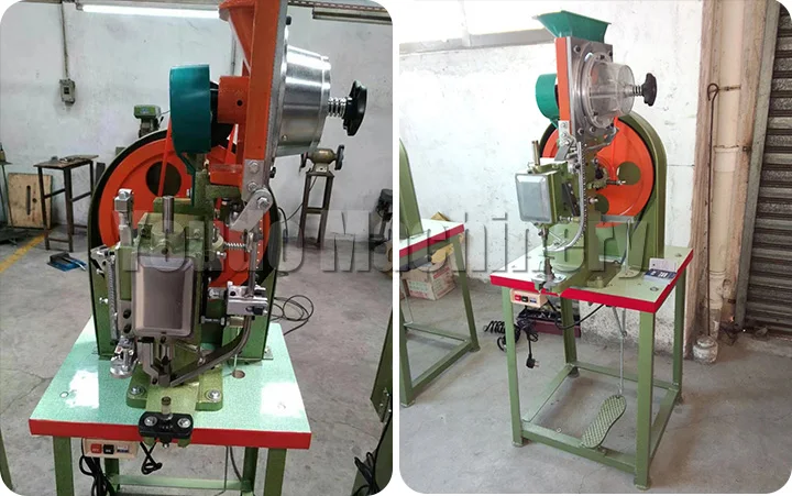 Industrial Small Pneumatic Semi Automatic Riveter Press Machinery Riveting Machine For Make Brake Button Hardware Folding Chair