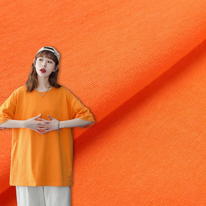 High quality 40 polyester 60 cotton sleepwear breathable knitted solid fabric for sale